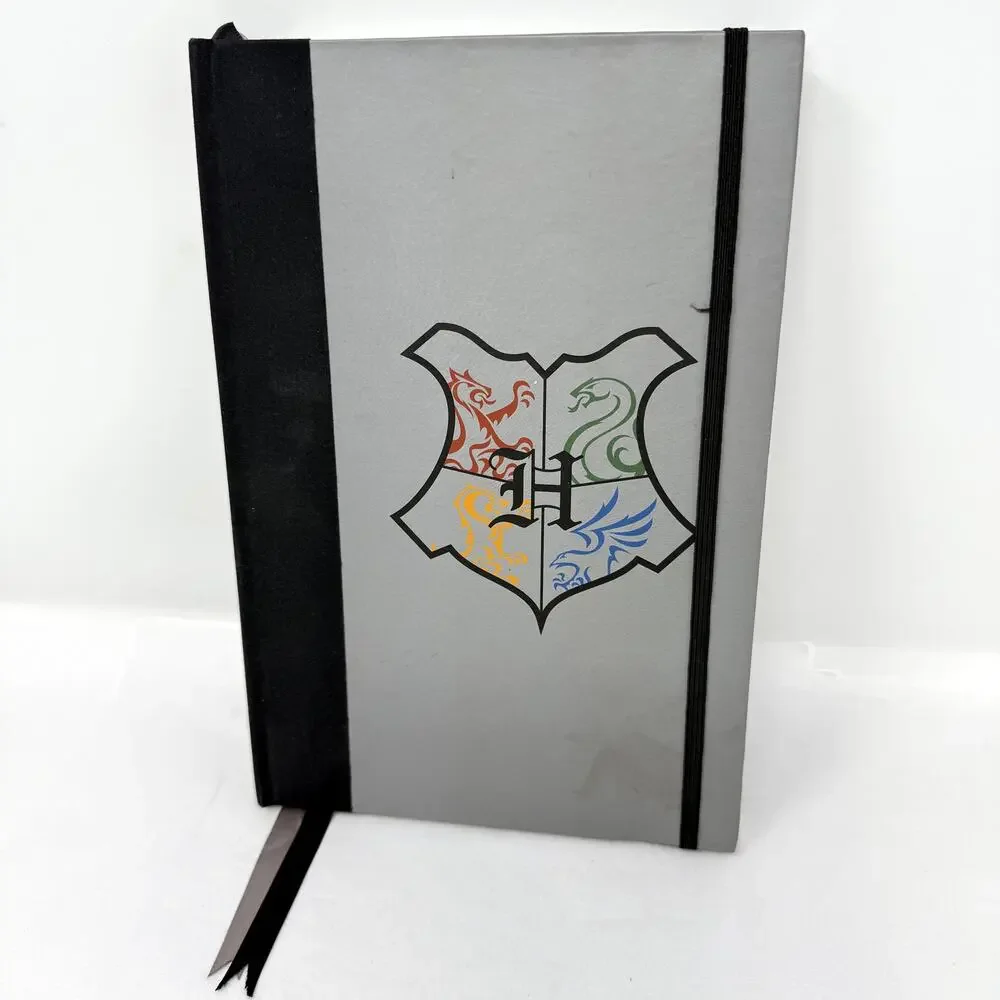 Universal Studios Harry Potter Hogwarts Alumni Journal Notebook Gray Crest